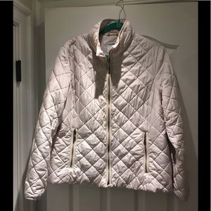 Old Navy Lightweight Cream Colored Puffer Jacket